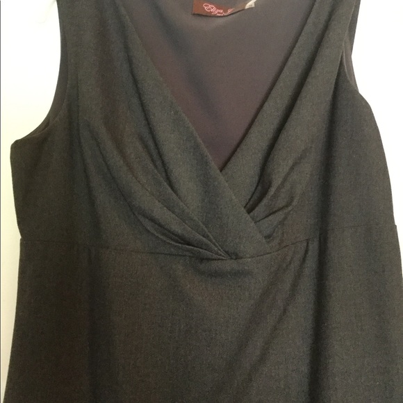 Eliza J Grey V neck dress - Picture 5 of 11